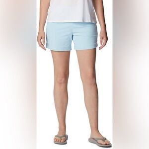 Women's Anytime active fit shorts Columbia Light Blue Shorts